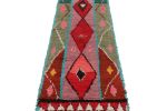 Vintage Moroccan Runner Rug with Multicolor Diamond | Area Rug in Rugs by Rug and Kilim