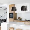 Light RAD Pendant crafted with Real Mini Wood Veneer | Pendants by Traum - Wood Lighting. Item composed of wood