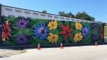 Native Flower Mural | Street Murals by Nick Nortier. Item made of synthetic
