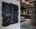 kuro and the burn the flag serie | Wall Sculpture in Wall Hangings by John Breed. Item composed of wood