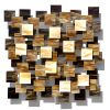 "Mood" Glass and Metal Wall Sculpture | Wall Hangings by Karo Studios. Item composed of metal and glass
