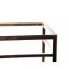 Brass Stand for luxury Leather Boxes (L-11 series) | Side Table in Tables by Lawrence & Scott. Item made of wood with leather