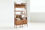 Standing desk, Mid century modern, Bookcase desk | Book Case in Storage by Plywood Project. Item made of oak wood works with minimalism & mid century modern style