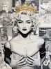 The Material Girl - Legendary Royalty | Drawing in Paintings by Bringing Life To Art LLC (B.A.T.L. LLC). Item made of canvas with metal works with contemporary & urban style