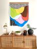 Melting colors wall hanging | Tapestry in Wall Hangings by HILO Fiber Art. Item made of cotton