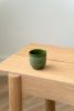 Handmade Porcelain Espresso Cup. Green | Drinkware by Creating Comfort Lab. Item made of ceramic