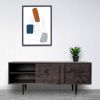 Kasse Media Console | Storage by Stor Furniture. Item made of maple wood compatible with mid century modern style