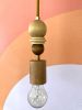 Celesté Pendant Geometric Wooden Beaded Modern Unique Boho | Pendants by Sand+Suede. Item made of wood with cotton