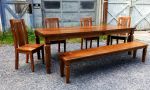 The Williamsburg Dining Table | Tables by The Strong Oaks Woodshop. Item composed of wood compatible with minimalism and mid century modern style
