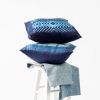 Naami Indigo Silk Pillow | Pillows by Studio Variously. Item composed of cotton