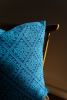 Zuma Handwoven Cushion Cover (TEAL) | Sham in Linens & Bedding by Routes Interiors. Item made of cotton compatible with boho and eclectic & maximalism style