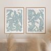 Rubbery Leaf Design - 1 & 2 - Sky - Framed Art | Prints by Patricia Braune. Item composed of paper