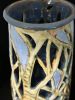 Cylindrical Cut Out Vase With Tree Motif | Floral Arrangements by Feats Of Clay. Item composed of stoneware