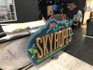 Sky Ropes | Signage by David Vich - neonjungleSD.com, inc. | Belmont Park in San Diego. Item made of cement