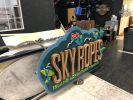 Sky Ropes | Signage by David V | Belmont Park in San Diego. Item made of cement