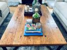 The Campbell Coffee Table | Tables by The Strong Oaks Woodshop. Item made of wood & metal compatible with boho and minimalism style