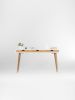 White wooden desk with solid oak drawers, mid century modern | Tables by Mo Woodwork