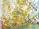 Abstract Nature Painting Prosperity by Dorothy Fagan | Mixed Media in Paintings by Dorothy Fagan Fine Arts. Item made of canvas compatible with mid century modern and contemporary style