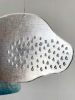 Large Silver Clouds Mobile | Sculptures by Claudine Gevry Studio. Item in minimalism or contemporary style