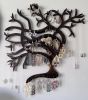 Wall Mounted Jewelry Display Organizer | Wall Sculpture in Wall Hangings by Lauren Mollica Woodworking. Item made of wood