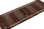 Vintage Afghan Baluch Kilim Runner Rug, with Geometric | Area Rug in Rugs by Rug and Kilim