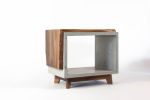 Dwarf Edge | End Table in Tables by Curly Woods. Item composed of oak wood and concrete in contemporary or modern style