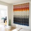 Chainmail Tapestry | Wall Hangings by Moses Nadel | The Woodhouse Lodge in Greenville. Item made of fabric works with boho & mid century modern style