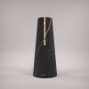 "Elara" Flower vase in Black Marquina and Pink marble | Vases & Vessels by Carcino Design. Item made of marble works with minimalism & contemporary style