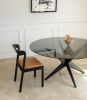 Stellar Round Glass Top Table | Dining Table in Tables by Louw Roets