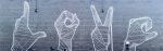 Love | Street Murals by Allison Kunath | The Brixton in Santa Monica. Item made of synthetic