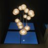 Golden Bell Flower Chandelier | Chandeliers by PATAPiAN. Item composed of bamboo & brass