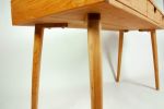 Mid-century Modern Cherry Wood Office Desk | Tables by Curly Woods. Item composed of maple wood in mid century modern style