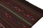 Vintage Baluch Tribal Kilim with Colorful Stripes & Motifs | Area Rug in Rugs by Rug and Kilim
