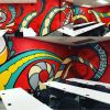 Indoor Mural | Murals by Mario E. Figueroa, Jr. (GONZO247) | Jack J. Valenti School of Communication in Houston. Item made of synthetic