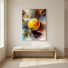 Cosmic Sphere — Abstract Celestial Canvas Art | Prints in Paintings by Alpenglow Workshop. Item composed of canvas in minimalism or contemporary style