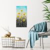 Lemon poppies Original painting on canvas | Oil And Acrylic Painting in Paintings by DaggArt. Item composed of canvas and synthetic