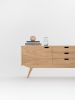 Sideboard, credenza, dresser, commode - made of oak wood | Storage by Mo Woodwork | Stalowa Wola in Stalowa Wola. Item made of oak wood compatible with minimalism and mid century modern style