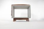 Dwarf Edge | End Table in Tables by Curly Woods. Item composed of oak wood and concrete in contemporary or modern style