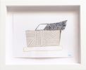 Fly (framed) | Drawings by Dyanna Dimick (DYD ART). Item composed of paper in boho style