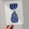 Venice, Linocut print, Ink on paper | Prints by Llinella. Item composed of paper in minimalism or mid century modern style