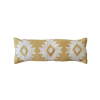 Yellow Rima Handwoven Extra Long Wool Lumbar Pillow | Cushion in Pillows by Mumo Toronto. Item made of fabric compatible with boho and country & farmhouse style