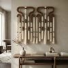 Custom Fiber Art Wall Hanging | Macrame Wall Hanging in Wall Hangings by Sarmal Design. Item made of cotton with metal works with boho & japandi style