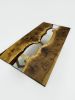 Custom Clear Epoxy Resin Dining Table - Resin River Table | Tables by TigerWoodAtelier. Item composed of walnut compatible with minimalism and contemporary style