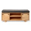 Zuma Para solid wood entryway storage bench | Benches & Ottomans by Modwerks Furniture Design. Item made of wood