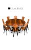 Crescent dining table | Tables by Brian Boggs Chairmakers. Item made of wood compatible with contemporary style