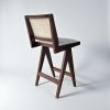 Beograd Cane Back Wooden Bar Stool | Chairs by Kleinhaus Furniture. Item composed of wood compatible with boho and mid century modern style
