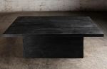 Reclaimed Black Oak Rectangular Coffee Table | Tables by NO AGE FURNITURE STUDIO. Item made of oak wood