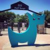 Surf Dog | Public Sculptures by Jeffie Brewer. Item made of steel
