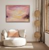 Ballad of the wind - Abstract warm sunset sky painting | Oil And Acrylic Painting in Paintings by Jennifer Baker Fine Art. Item made of canvas works with contemporary style