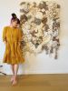 Oceanic World. Unique Coral Reef. Fiber Wall Art Decoration | Tapestry in Wall Hangings by Awesome Knots. Item composed of wood & cotton compatible with boho and japandi style